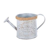 Antique Iron Planter Rope Decorative Flower Bucket 2pcs Retro