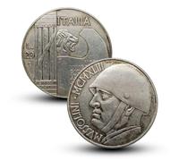 Antique Italian Silver Coins, European Ancient Coin for Collectors, Italy Antique Silver Coins, Lucky Old Coin Collection, Historical Creative Gifts