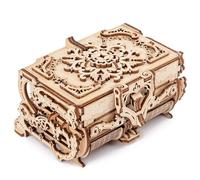 Antique Jewellery Box 3D Wooden Puzzle,Retro Mechanical Treasure Storage Box,Creative Decoration Gifts for Valentine's Day Anniversary