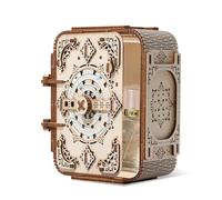 Antique Jewellery Music Box 3D Wooden Puzzle,Retro Mechanical Treasure Storage Box,Creative Decoration Gifts for Valentine's Day Anniversary