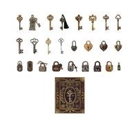 Antique Key Shape Journal Decoration Sticker Adhesive Paper for Kid Art Craft Notebook Scrapbooking Photo Album Hard Paper Card