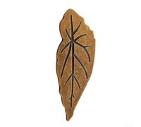 Antique Leaf Cabinet Knob Zinc Alloy Heavy Duty (7614-96right *2) | Solid zinc alloy, antique bronze finish, durable, scratch-resistant, includes mounting screws