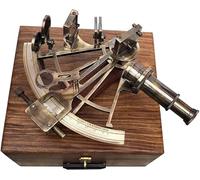 Antique Marine Navigational Brass Nautical Astrolabe Instrument Sextant
