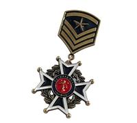 Antique Martial Enthusiast Badge Historical Value Collectible Emblems Badge Metal Pin For Clothes Decoration Antique