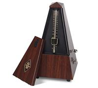 Antique Mechanical Metronome Tower Type Metronome Traditional Metronome for Piano Guitar Drums Violin Teak Color