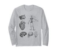 Antique Medical Books Vintage Anatomy Illustrations Long Sleeve T-Shirt