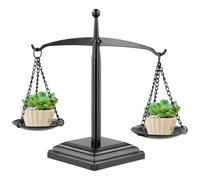 Antique Metal Balance Scale, Vintage Justice Scale, Decorative Weight Scale, Jewelry Tray, Farmhouse Candleholder
