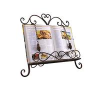 Antique Metal Cookbook Stand Recipe Book Stand for Kitchen Easel Weighted Chain for Gift