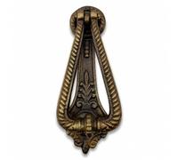 Antique Metal Door Knocker Victorian Design, 7 x 3 in