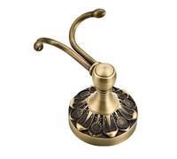 Antique Metal Entryway Coat Rack with Ornate Detailing, Quick-Mount Wall Hook for Jackets Bags Serviceable Brass Hangers Decorative Hallway Coat Hangers