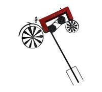 Antique Metal Tractors Windmill Garden Ornament With Spinner Iron Art Craft Windwheel For Flowerbed Landscape Windmill Tractor For Garden