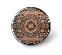Antique Orientalist Art Brooch with Button Design, Funny Backpack Pins for Women, Personalized Brooch Pins for Men, Round Badge for Hat, Cute Badge Holders for Activity