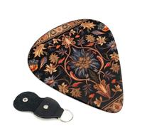 Antique Orientalist Art Guitar Plectrums, 6 Guitar Plectrums, Double Sided Printing, For Acoustic Guitar, Bass, Ukulele, Electric Guitar (0.46 Mm 0.71 Mm 0.96 Mm)