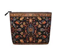 Antique Orientalist Art Toiletry Bags for Women, Portable Travel Cosmetic Bag, Daily Organiser with Zipper