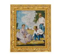 Antique Ornate Canvas Frame for 12"x16" Oil paingting,Solid Wood Frame for Canvas Art Prints,Vintage Gold Frames for Home Decor(No Back &Glass)
