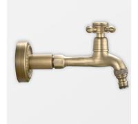 Antique Outdoor Wall Faucet G1/2" - Cold Water Machine Tap with Stone or Post Mounting 16cm - Vinta Garden Plumbing Fixture for Patio Decor