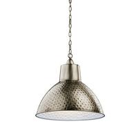 Antique Pewter 1 Bulb Ceiling Pendant Light With E27 Socket
