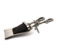 Antique Pewter Crook Handle Hearth Tidy For Fireside Decor