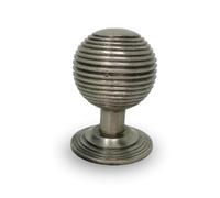 Antique Pewter Knobs - Beehive Design - Iron Drawer & Cabinet Knobs, Bronze for Dressers & Chests - Handcrafted