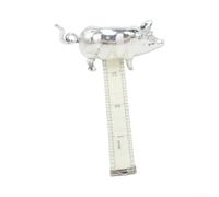 Antique Pig Retractable Tape Measure for Tailors Quilters(15CM Silver 1PCS 1PCS)