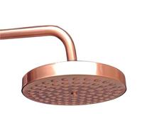 Antique Red Copper 8Inch Round Rainfall Shower Head Arm Water Saving Hand Held Spray 1.5 M Hose(Shower Head C Style)