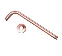 Antique Red Copper Round 8" Rainfall Shower Head, Extension Pipe Wall Arm Bathroom Accessory (Standard 1/2") Nsh100(Shower Arm Only)