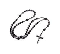 Antique Religious Catholic Necklace Prayer Beads Rosary Necklace Catholic For Religious Holy Soil Prayer String Necklaces