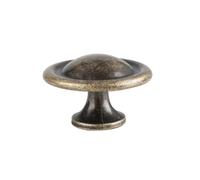 Antique Retro Drawer Handle Concealed, Furniture Cabinet Door zinc Alloy Single Hole Handle Bronze fine Mao(Antique Brass)
