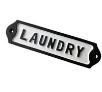 Antique Retro Handmade Laundry Iron Black Sign Plaque Washing UTILY Room Vintage