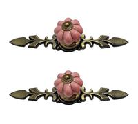 Antique Rod Pumpkins Cabinet Handle Zincs Alloys Drawer Pull with Rusty Farmhouses Charm Easy Installation Decorative Zincs Alloys Handle