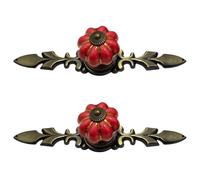 Antique Rod Pumpkins Cabinet Handle Zincs Alloys Drawer Pull with Rusty Farmhouses Charm Easy Installation Decorative Zincs Alloys Handle