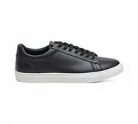 Antique Rogue Men’s Black Leather Lace-Up Casual Sneakers - Black - UK 7