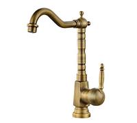 Antique Rotatable Kitchen Sink Faucet Hot & Cold Water Mixer Tap for Modern Kitchens Construct Design Easy Installat