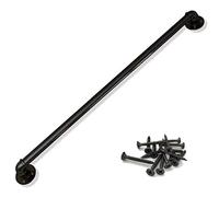 Antique Rustic Cast Iron il 0.3m - 6.1m Professional Industrial Pipe Safety Grab Bar Door Pull Handle Towel Rack - Oil Rubbed Black (Size: 5.2m)