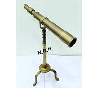 Antique Sailor Boat Nautical Telescopes Metal Vintage Stand Table Top Decor