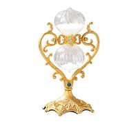 Antique Sand Clock,Vintage Metal Hourglass 360° Rotating Large, Brass-tone Metal SandglassTimer 30 60 Minutes,education Creative Toy Office Home Decor Gifts