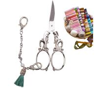 Antique scissors: European retro sewing and embroidery scissors with chain, small sewing and craft scissors | Maiglöltrero scissors, crochet scissors in retro European style with a chain, h