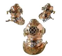 Antique Scuba Copper Finish 6" Diving Helmet US Navy Mark V Deep Sea Marine Divers Home, Office, or Gift Collection.