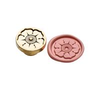 Antique Seal Stamp Flower Embossed Wax Metal Head for Letter Envelope Card Wedding Invitation Wax Seal Stamp