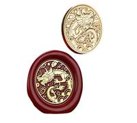 Antique Seal Stamp Head Metal Year of The Snake for Envelope Card Scrapbooking Wrapping Decoration Packaging Seal