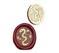 Antique Seal Stamp Head Metal Year of The Snake for Envelope Card Scrapbooking Wrapping Decoration Packaging Seal