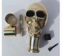 Antique sebaceous Designer Solid Brass Skull Head Handle for Walking Stick Canes