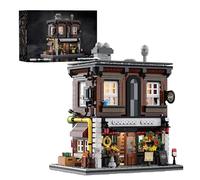 Antique Shop Building Block Set - 1954PCS Vintage Store Brick Kit, City street view, Community Model, Home Decor, STEM Education Toy, for Adult, Kid