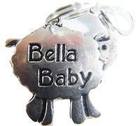ANTIQUE SILVER BELLA BABY LAMB CHARM ON A SILVER PLATED LOBSTER CLASP IN AN ORGANZA GIFT BAG BRACELETS NECKLACES CHRISTMAS BIRTHDAYS FATHER'S DAY MOTHER'S DAY VALENTINE'S DAY CHRISTENING