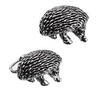 Antique Silver Color Charm Porcupine Hedgehog Cufflinks For Men With Gift Box