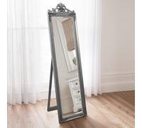 Antique Silver Freestanding Cheval Mirror 45cm x 170cm Agenzia 14 Silver Large