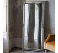 Antique Silver Full Length Leaner Mirror 74cm x 160cm Agenzia 14 Silver Large