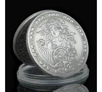 Antique Silver Twelve Constellations Zodiac Coin Challenge Commemorative Coins Home Decor Crafts Art Collection Gift Collection-Virgo