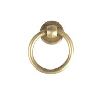 Antique Single Hole Handle Brass Copper zinc Alloy Retro Chinese Style Ring Hanging Ring Cabinet Door Drawer Handle European(1)