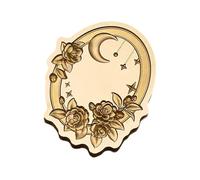 Antique Solid Brass Wax Seal Stamp Head Engraved Embossing Tool Flower Frame for Handmade Letters Gift Wrapping Solid Brass Stamp Head